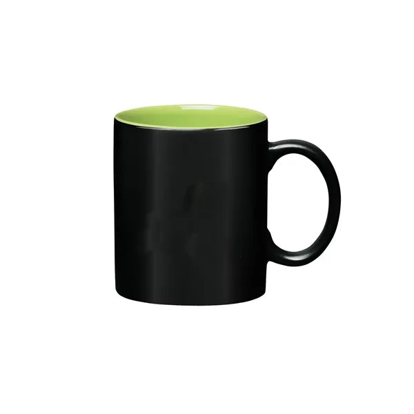 11 oz Cork Bottom Ceramic Mug With Lid