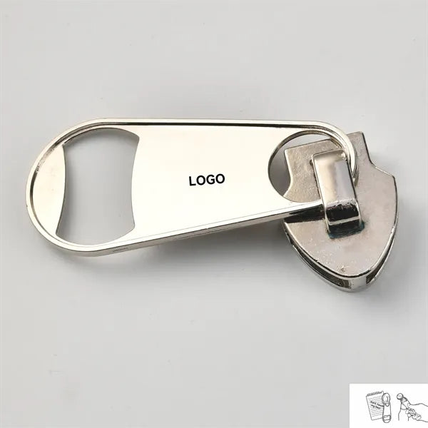 Large Magnetic Zipper Bottle Opener