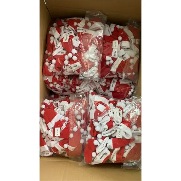 Mini Santa Bottle Hat