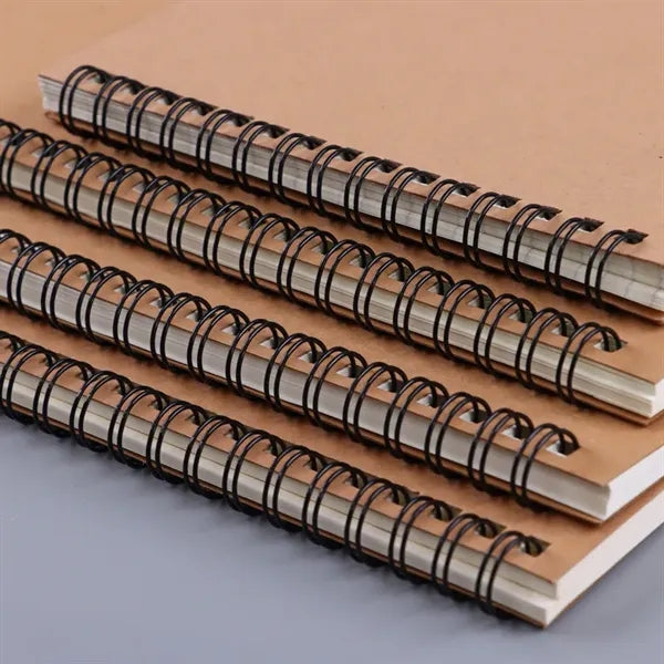 Simple Style Kraft Paper Coil Notebook
