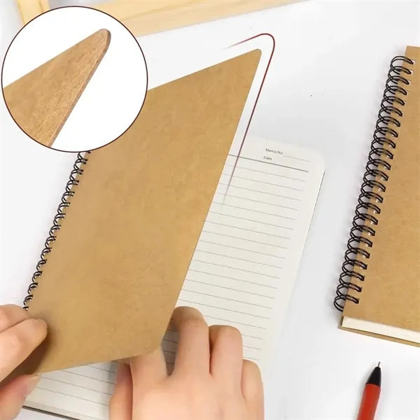 Simple Style Kraft Paper Coil Notebook