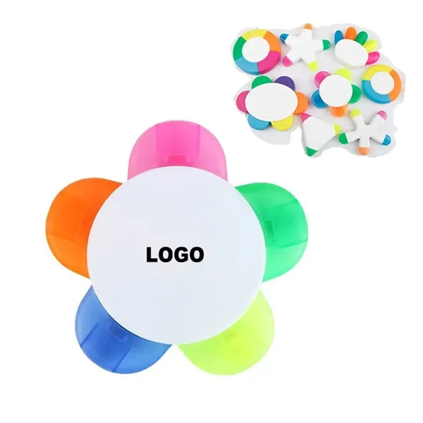 5-In-1 Flower Shape Highlighters