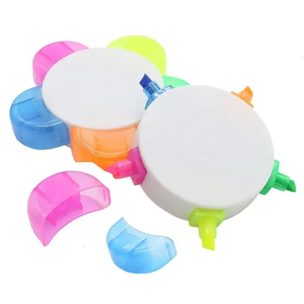 5-In-1 Flower Shape Highlighters