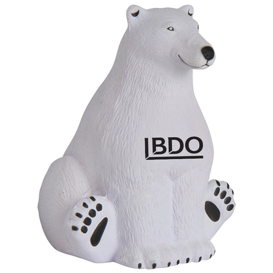 Polar Bear (Sitting) Shaped Stress Reliever