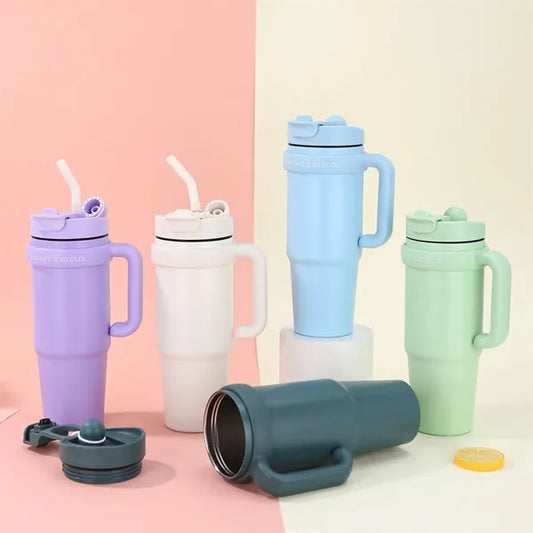 30oz Vacuum Stainless Steel Tumbler With handle