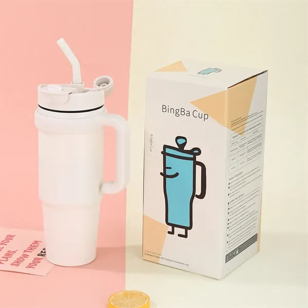 30oz Vacuum Stainless Steel Tumbler With handle