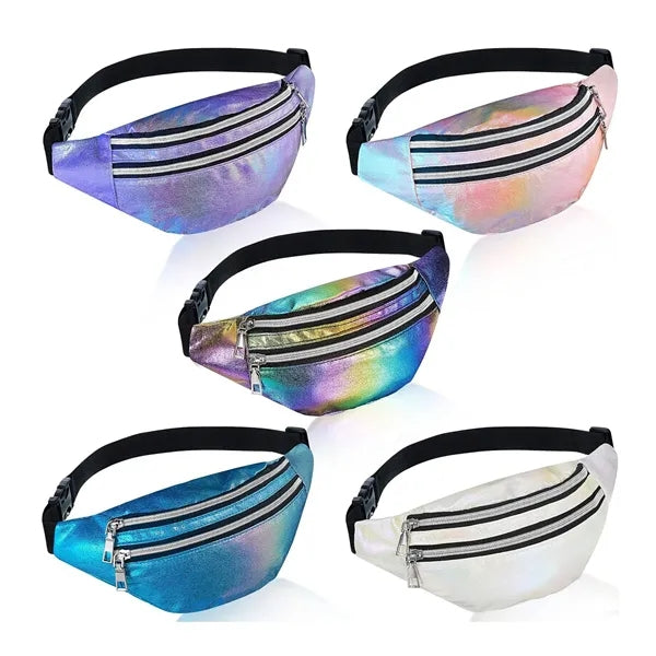 Large Hologram PU Crossbody Fanny Pack