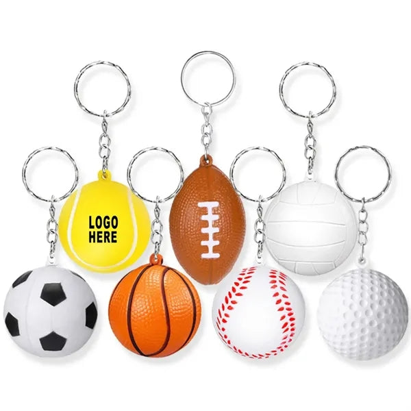 PU Ball Keychain Backpack Pendant