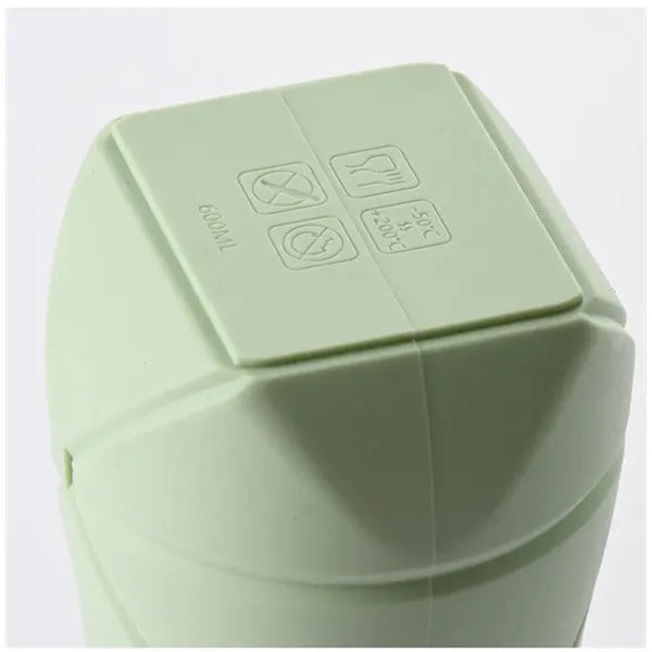 Silicone Foldable Collapsible Water Bottle BPAFree with Clip