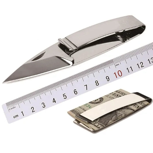 Mini Pocket Folding Knife With Money Clip