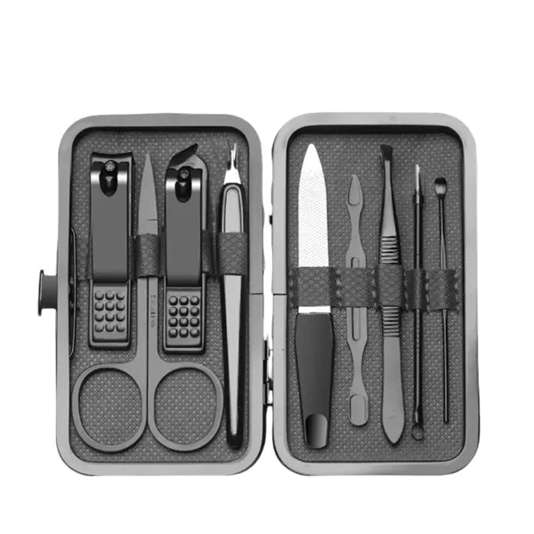 9-in-1 Manicure Set in Pu Leather Case