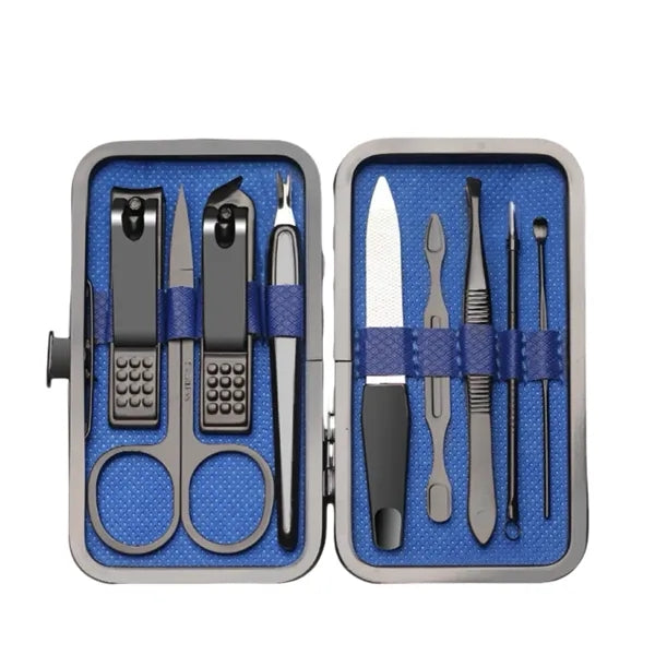 9-in-1 Manicure Set in Pu Leather Case