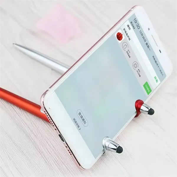 3-In-1 Ballpoint Stylus Pen With Phone Stand
