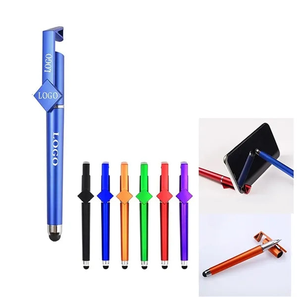 QR Code Stylus Gel Pen With Phone Stand