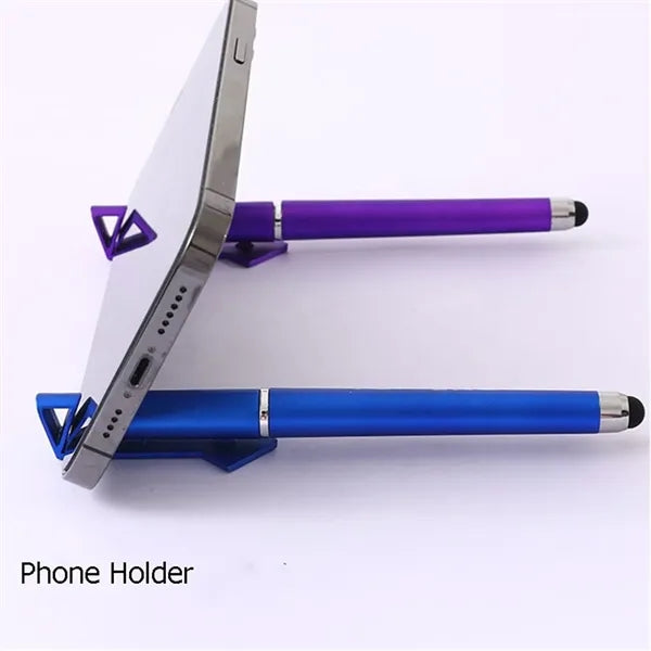 QR Code Stylus Gel Pen With Phone Stand