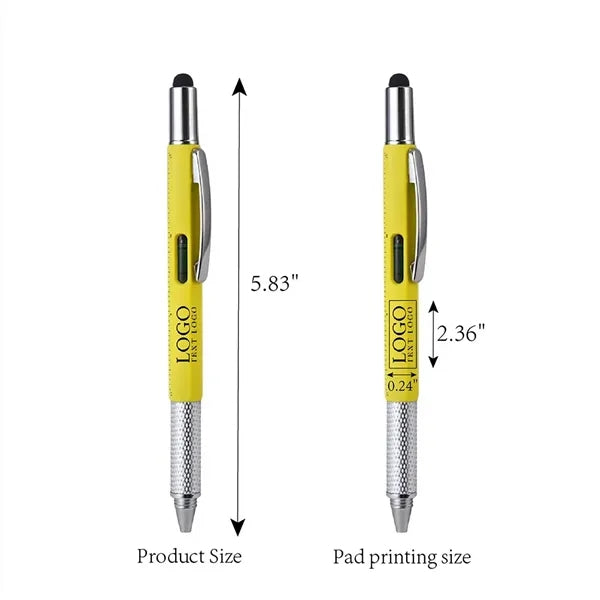 Metal Screw Level Touch Screen Stylus Pen