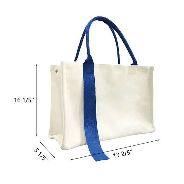 10 '' Canvas Bag With Ribbon Design