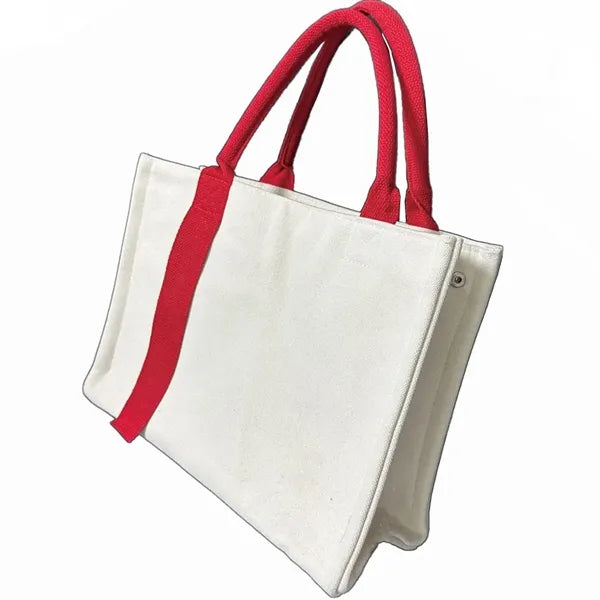 10 '' Canvas Bag With Ribbon Design