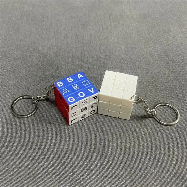 Mini Fun Cube With Keychain