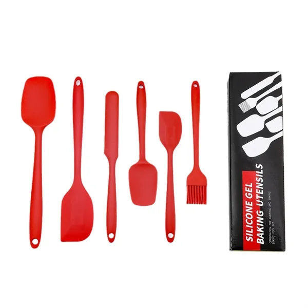 6-Piece Silicone Spatula Set Baking utensils