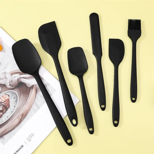 6-Piece Silicone Spatula Set Baking utensils