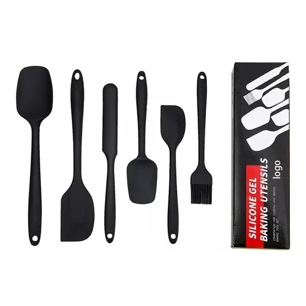 6-Piece Silicone Spatula Set Baking utensils