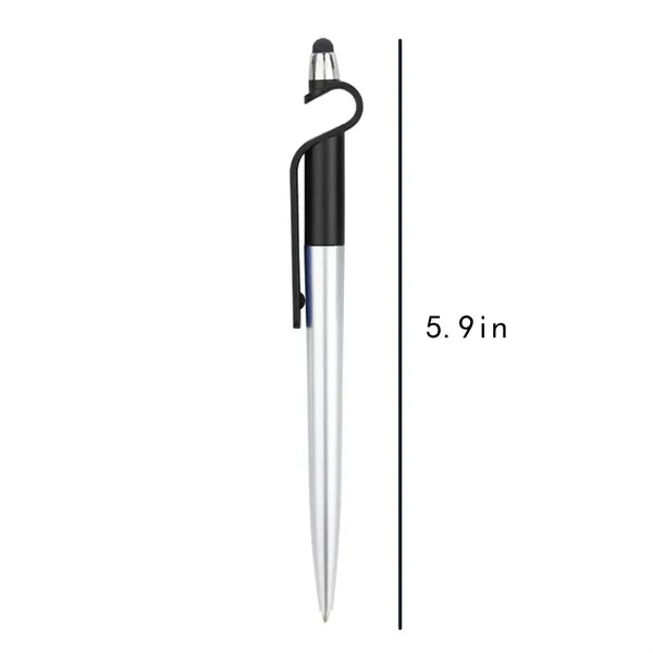 Slim Touch Screen Ballpoint Pen For 3-In-1 Phone Stand
