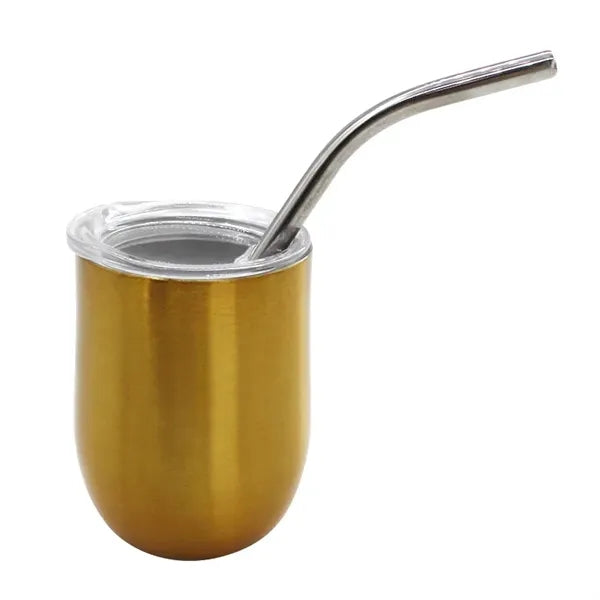 3oz Tumbler Mug Shot Glass Set of 6 with Lid and Straw