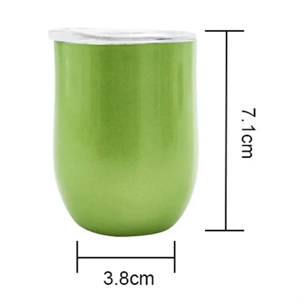 3oz Tumbler Mug Shot Glass Set of 6 with Lid and Straw