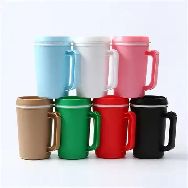 34oz Double Walled Insulated Plastic Mug