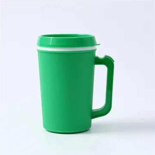 34oz Double Walled Insulated Plastic Mug