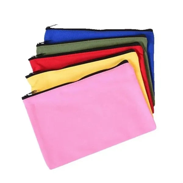 Colorful Multipurpose Canvas Zipper Pouch