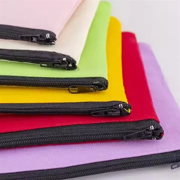 Colorful Multipurpose Canvas Zipper Pouch