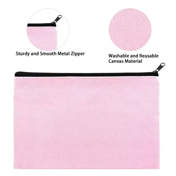 Colorful Multipurpose Canvas Zipper Pouch