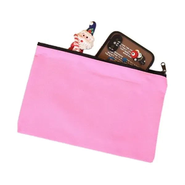Colorful Multipurpose Canvas Zipper Pouch