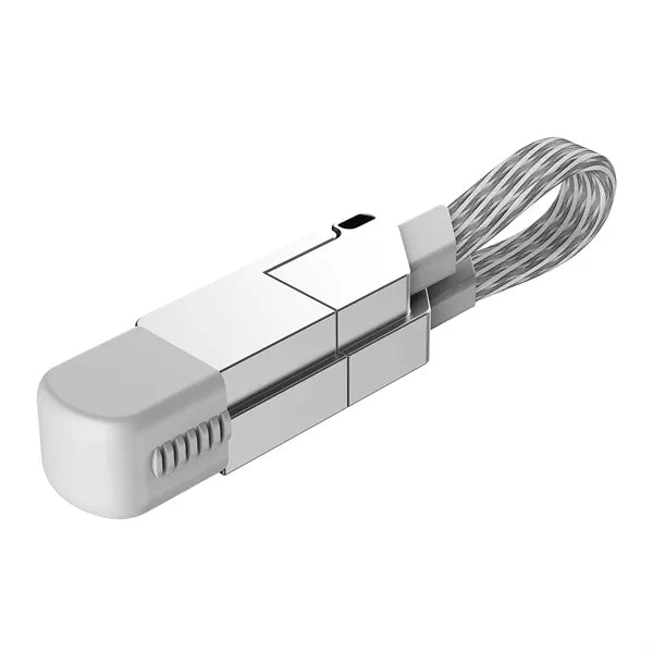 4 In 1 USB Multi Charging Cable Keychain