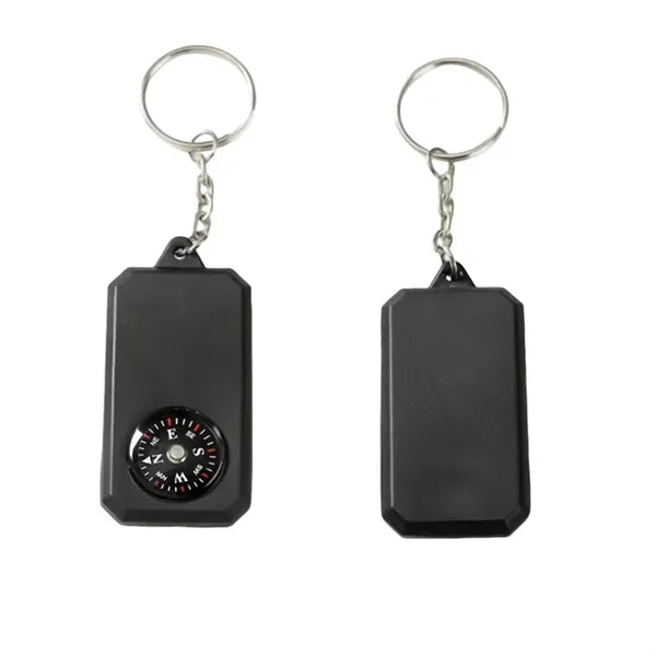 Plastic Portable Compass Keychain