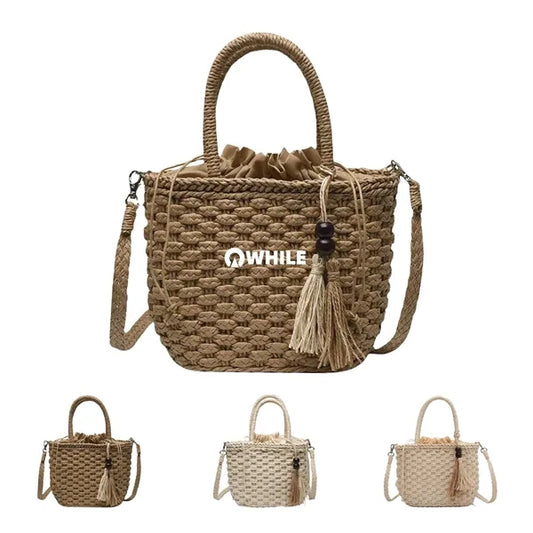 Jute Vintage hand woven cross body bag handbag