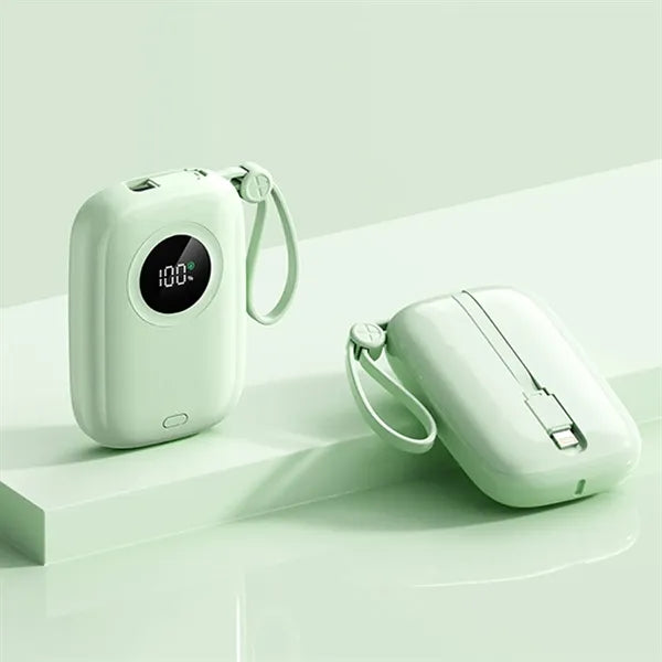 10000mAh Portable Power Bank With Cables