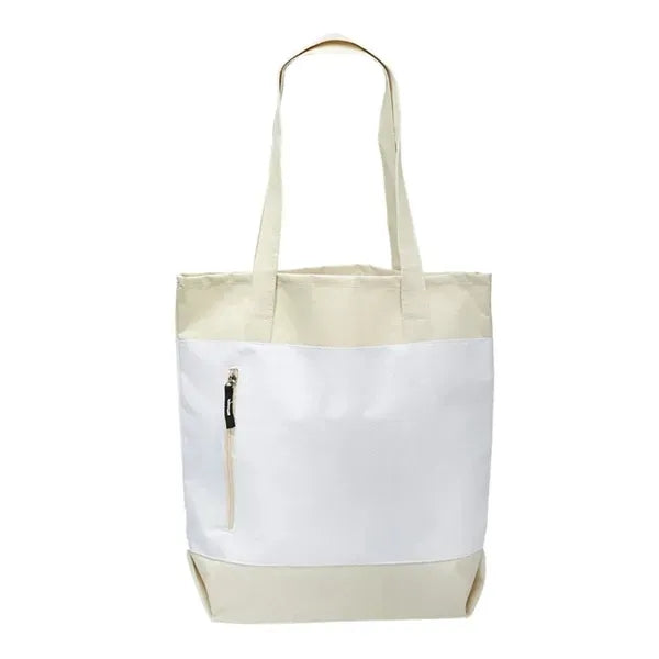 Canvas Bag w/ Front Zipper
