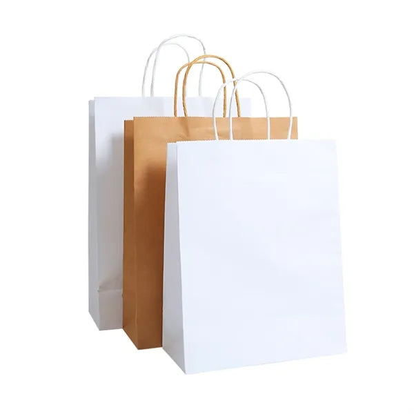Natural Kraft Paper Shopper Tote Bag