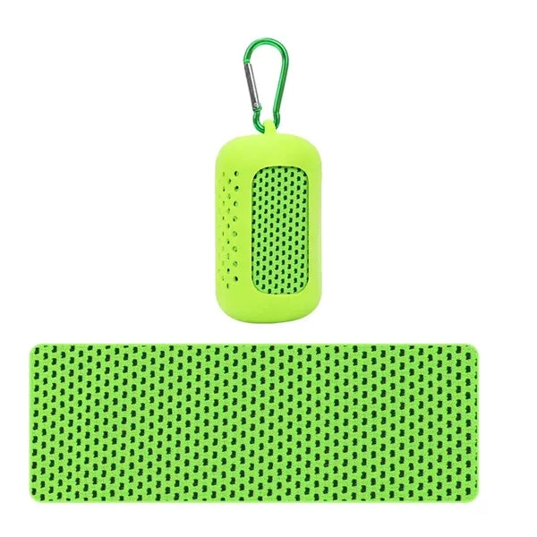 Quick Dry Cooling Towel With Silicone Case