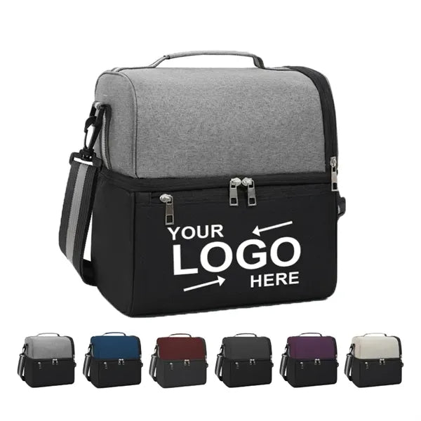 Dual Compartment Lunch Bag