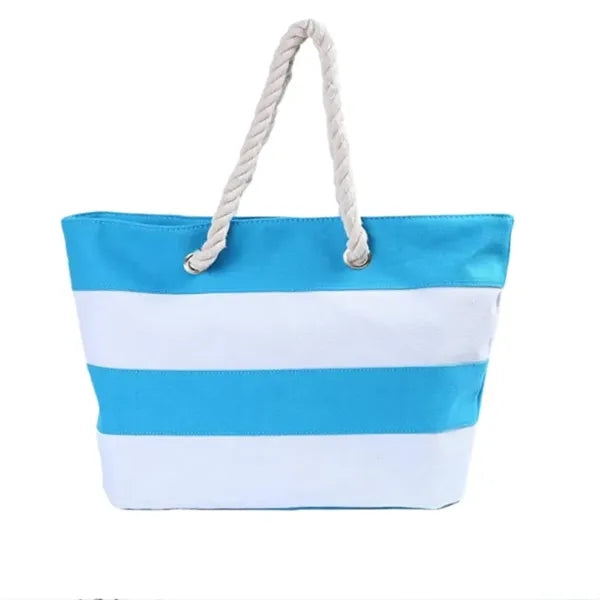 Cotton Resort Tote Bag with RopeHandle