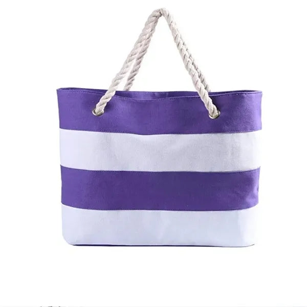 Cotton Resort Tote Bag with RopeHandle