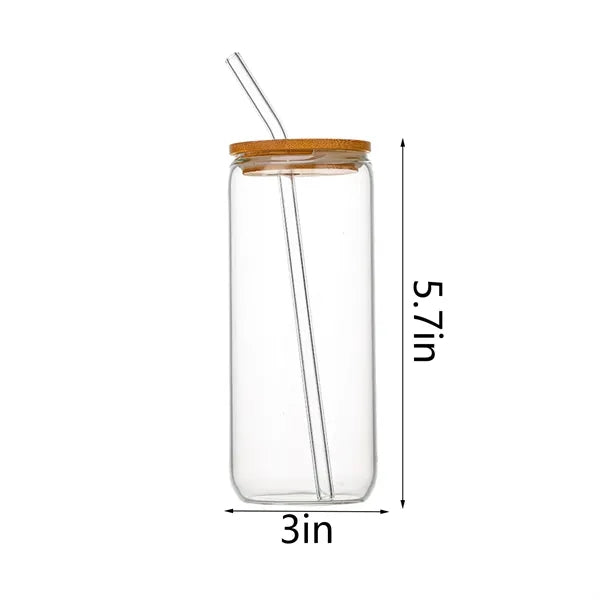 Bamboo Lids Coffee Glass Cup Eco-friendly Gifts