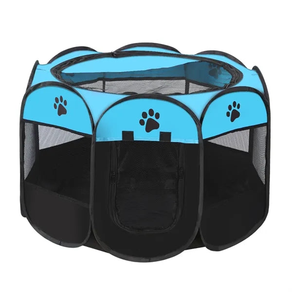 Portable Collapsible Pet Dog Playpen with Breathable Mesh