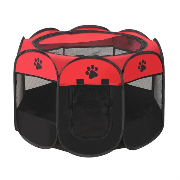 Portable Collapsible Pet Dog Playpen with Breathable Mesh