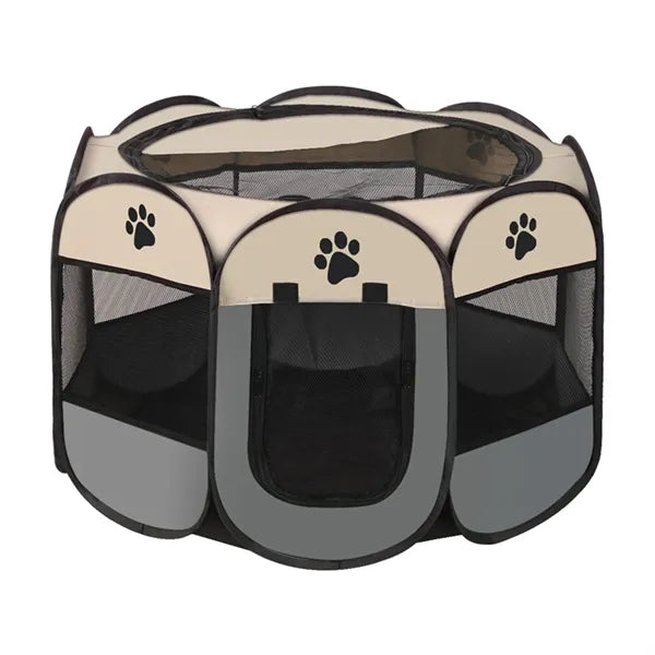 Portable Collapsible Pet Dog Playpen with Breathable Mesh