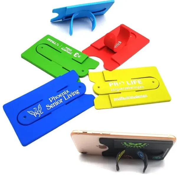 Two Function Soft Silicone Cell Phone Wallet